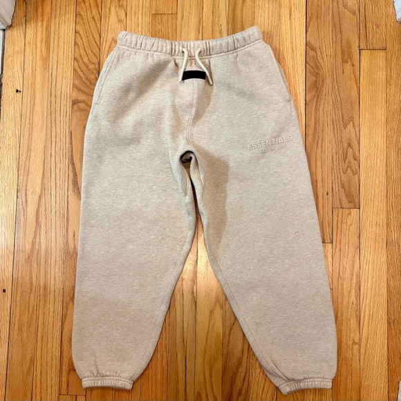 Essentials Other - ✨ ESSENTIALS ✨ Fear Of God Tan Youth Sweatpants Joggers Sz 12